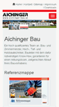 Mobile Screenshot of aichinger-bau.at
